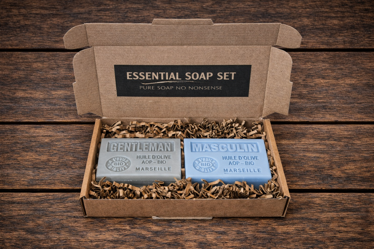 Essential Soap Set – dagelijkse mannenzeep