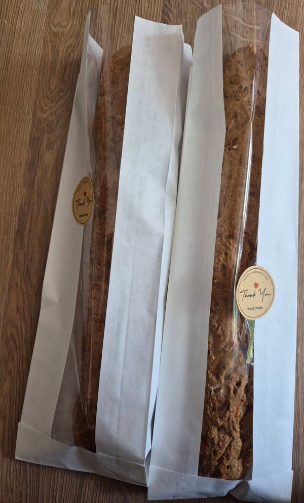 Dark rye, oat and wheat baguettes