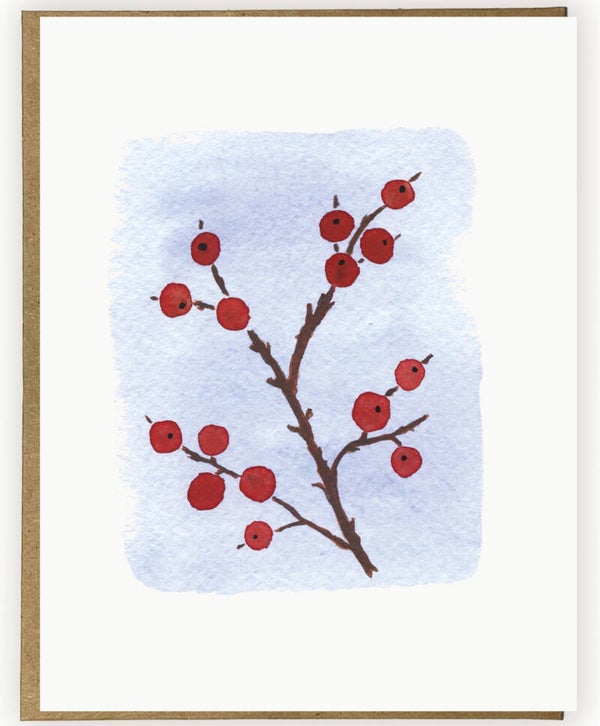 Watercolor Christmas Berry