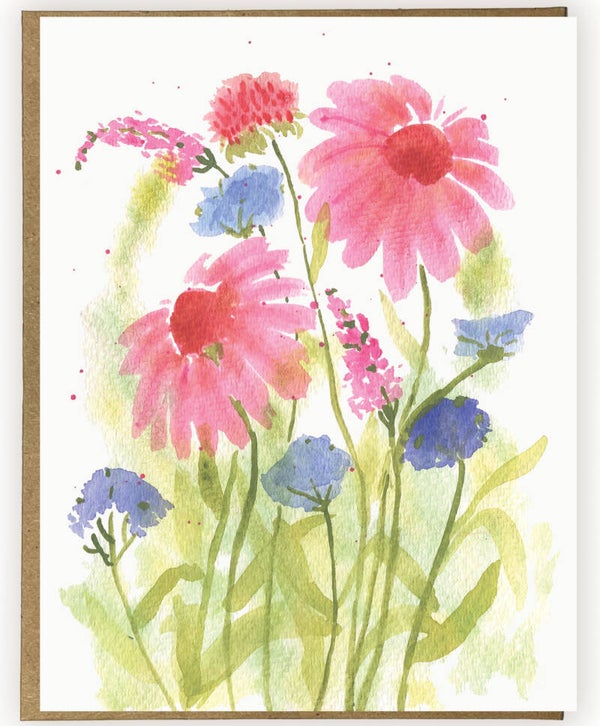 Watercolor Coneflower