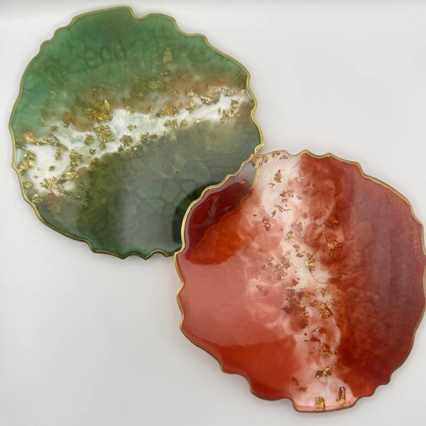 Geode Resin Coasters 08.