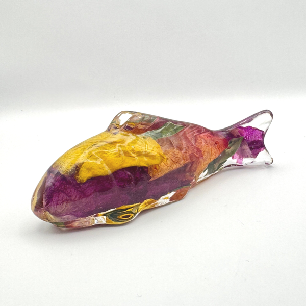 Floral Fish Memorial Keepsake