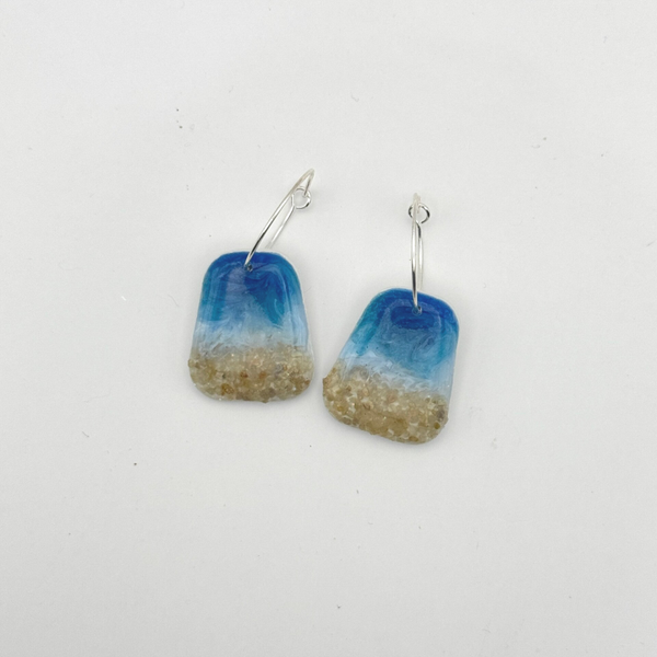 Blue Beach Dangles