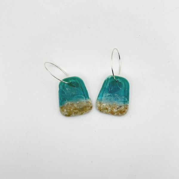 Teal Beach Dangles