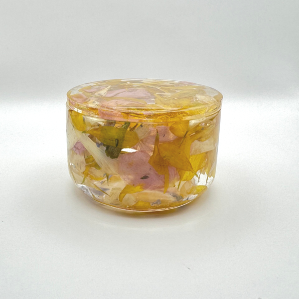 Flower Memorial Jewelry Jar: Funeral Floral Preservation or Wedding Keepsake