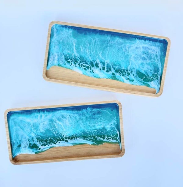 Beach Trinket Tray, Teal