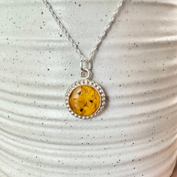Memorial Keepsake Pendant, Round