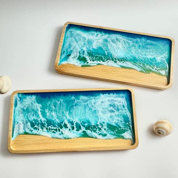 Beach Trinket Tray, Teal