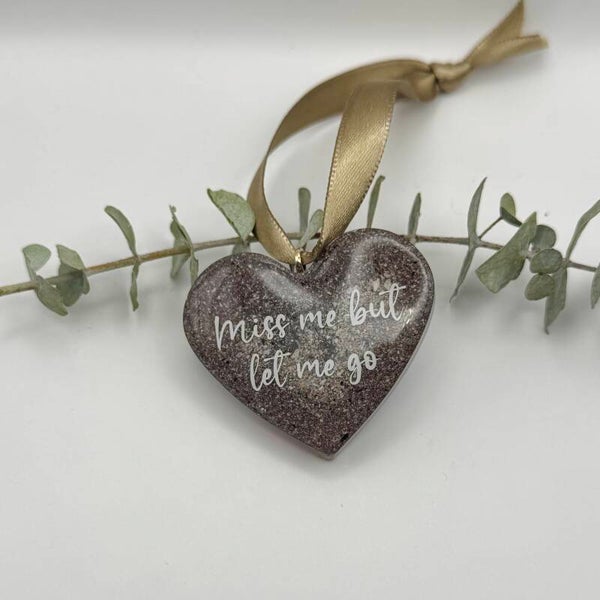 Flower Memorial Keepsake Ornament: Funeral Floral Preservation, Cremains or Pet Loss Tribute