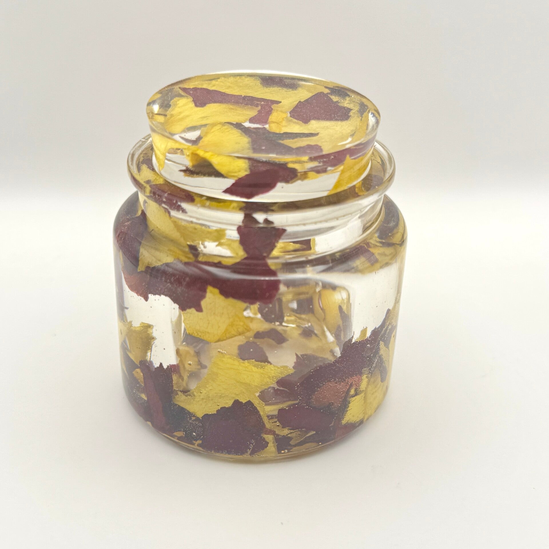 Flower Memorial Jewelry Jar: Funeral Floral Preservation or Wedding Keepsake