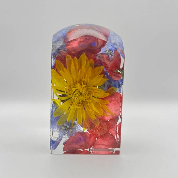 Floral Resin Arch Memorial Keepsake: Funeral or Wedding Flower Preservation