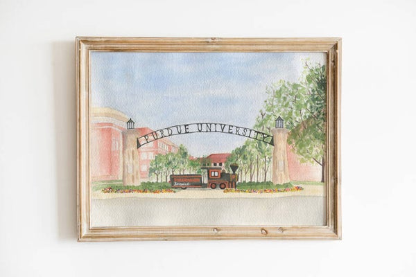 Watercolor Building Portrait