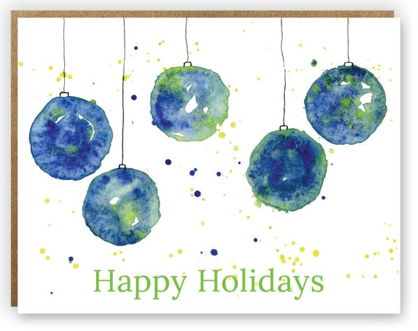 Watercolor Christmas Ornaments