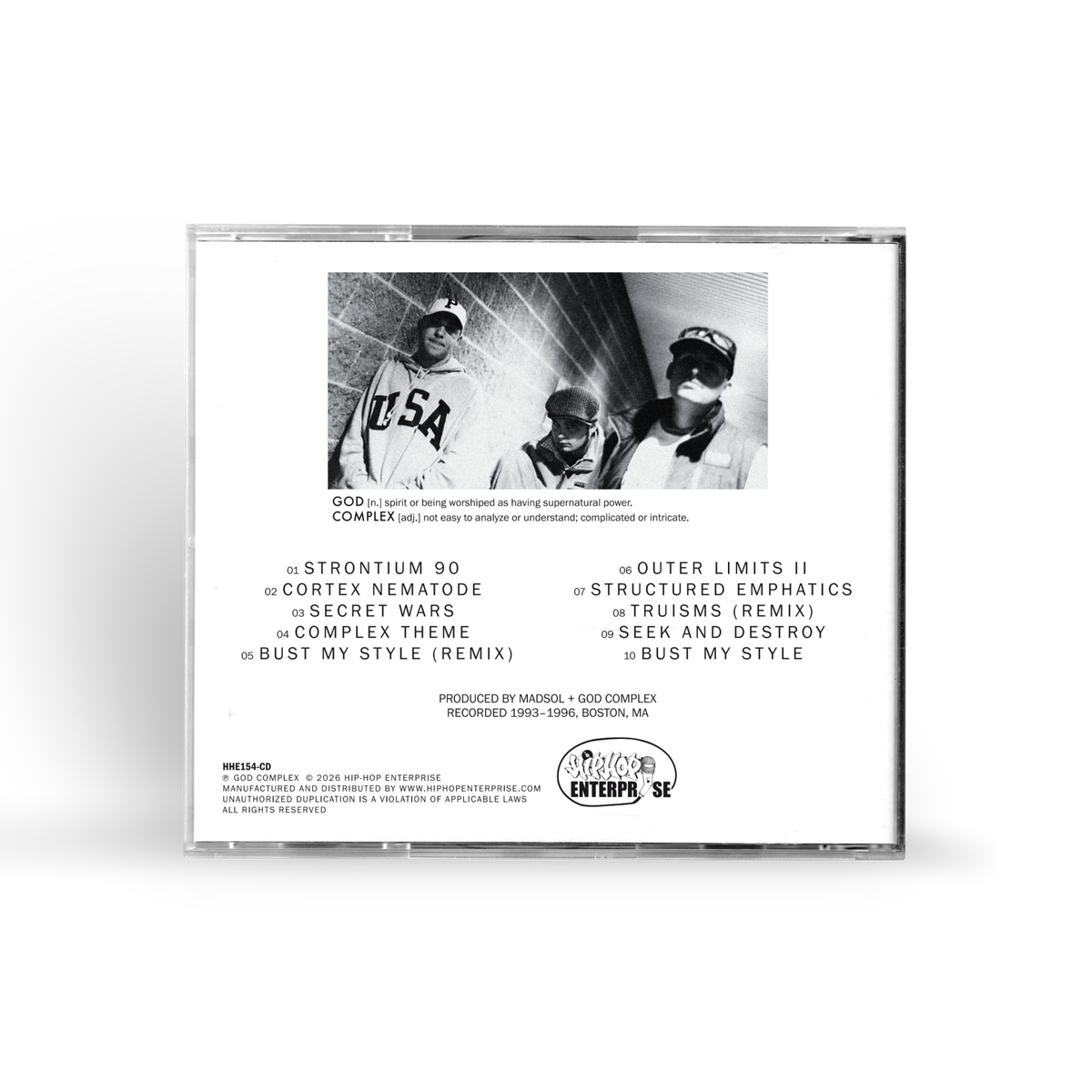 God Complex - God Complex CD | Hip-Hop Enterprise
