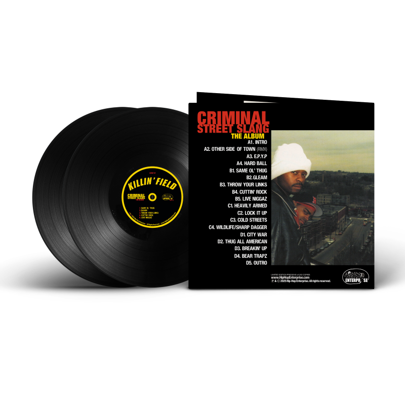 新品 KILLIN' FIELD CRIMINAL STREET SLANG 2-back-killin-field-2xlp-