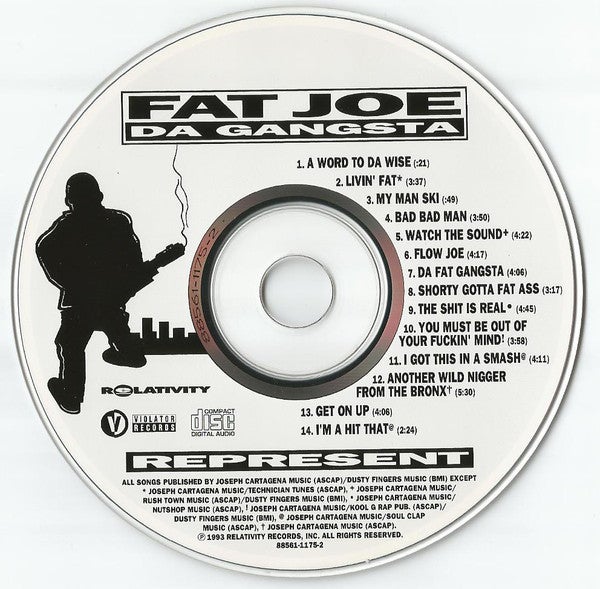 Fat Joe Da Gangsta ‎– Represent CD | Hip-Hop Enterprise