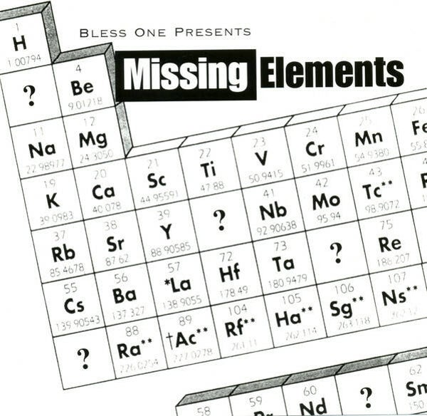 Bless One presents Missing Elements ‎– Missing Elements CD