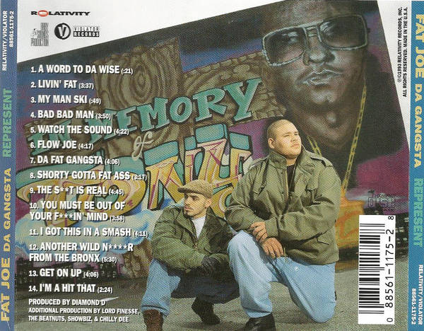 Fat Joe Da Gangsta ‎– Represent CD | Hip-Hop Enterprise