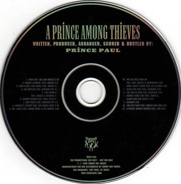 Prince Paul ‎– A Prince Among Thieves (Edited) CD