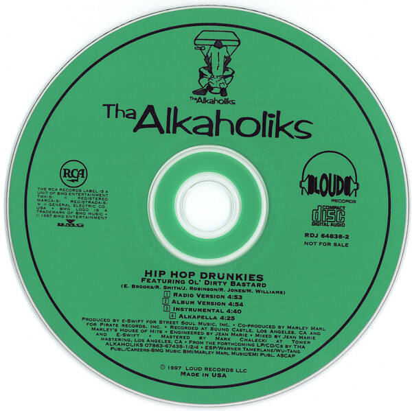 Tha Alkaholiks ‎– Hip-Hop Drunkies (Single) CD