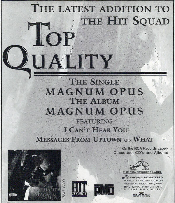 Top Quality ‎– Magnum Opus (Promo) CD