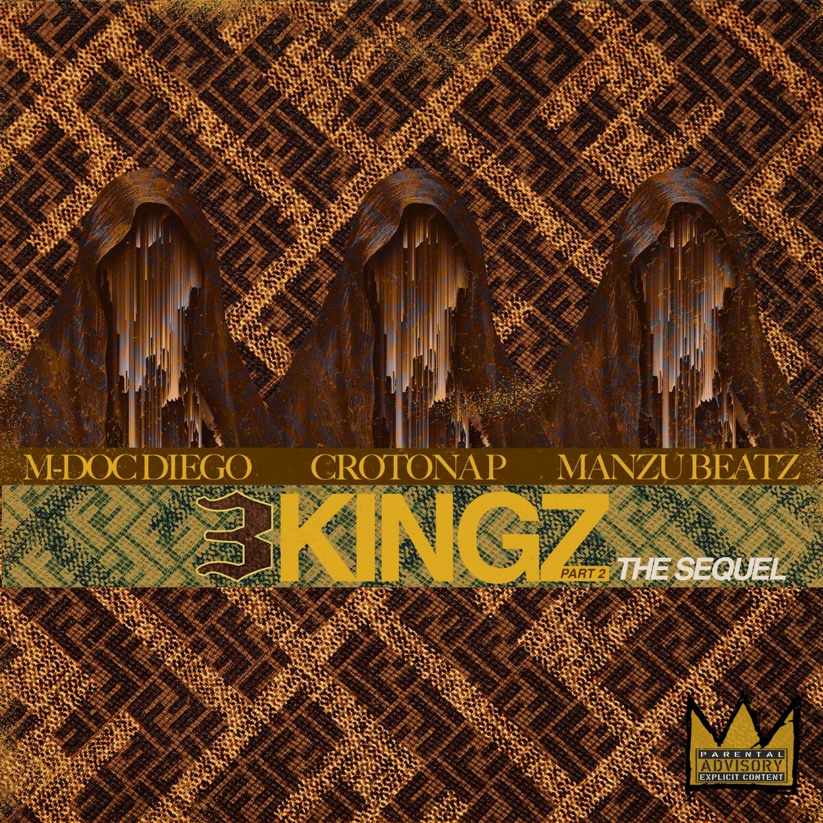 M-Doc Diego x Crotona P x Manzu Beatz - 3 KINGZ Part 2: THE SEQUEL CD-R