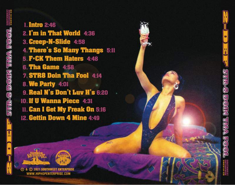 2-Def ‎– Str-8 Doin Tha Fool CD | Hip-Hop Enterprise