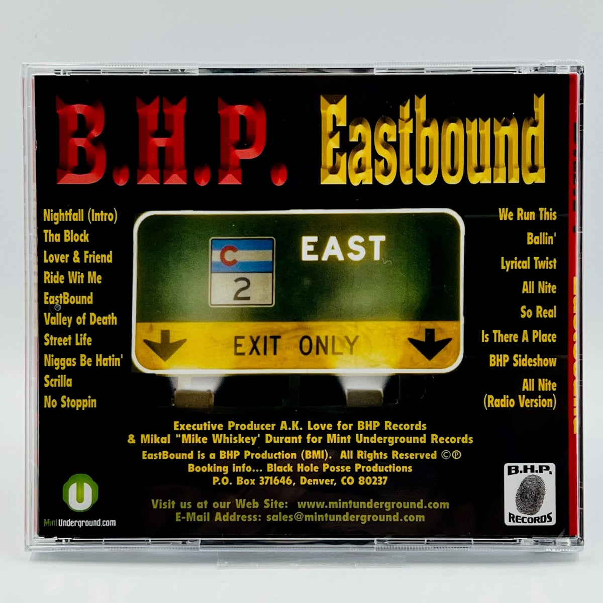 B.H.P. (Black Hole Posse) - Eastbound CD | Hip-Hop Enterprise
