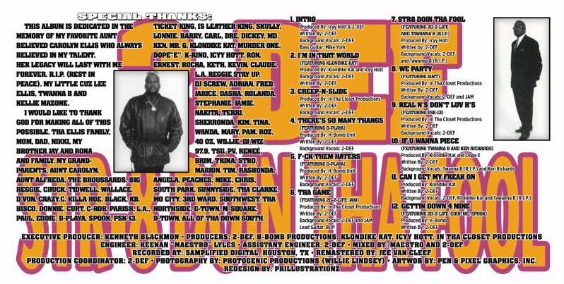 2-Def ‎– Str-8 Doin Tha Fool CD | Hip-Hop Enterprise