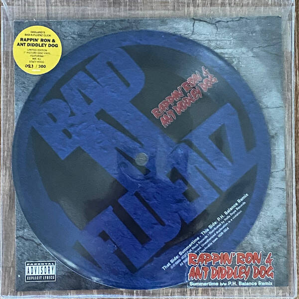 Rappin' Ron & Ant Diddley Dog - Summertime b/w P.H. Balance Remix [7" Picture Disc]