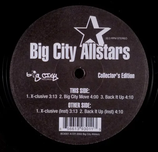 Big City Allstars – X-clusive 12"