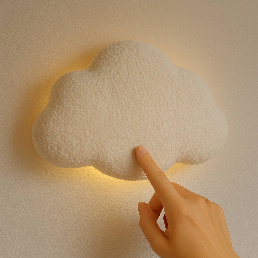 Teddy wandlamp wolk