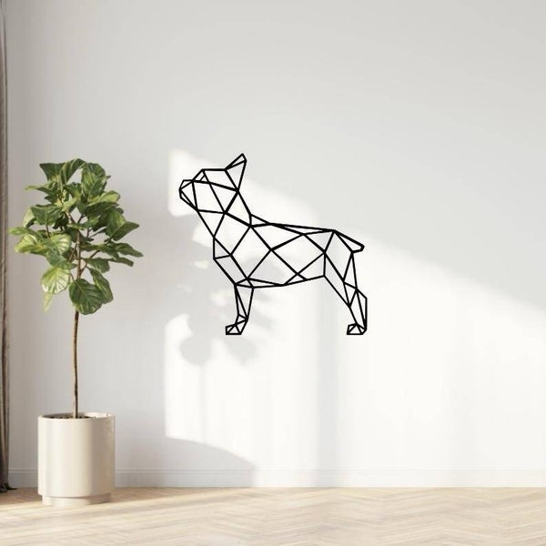 Franse Bulldog geometrisch