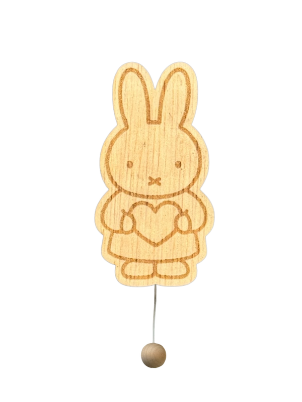 Houten muziekdoos Nijntje met een hartje