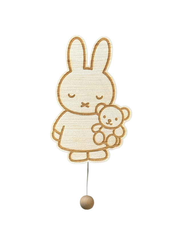 Houten muziekdoos Nijntje met knuffel