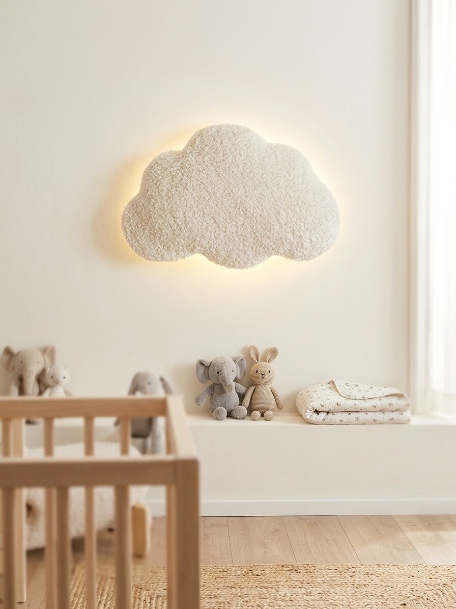 Teddy wandlamp wolk