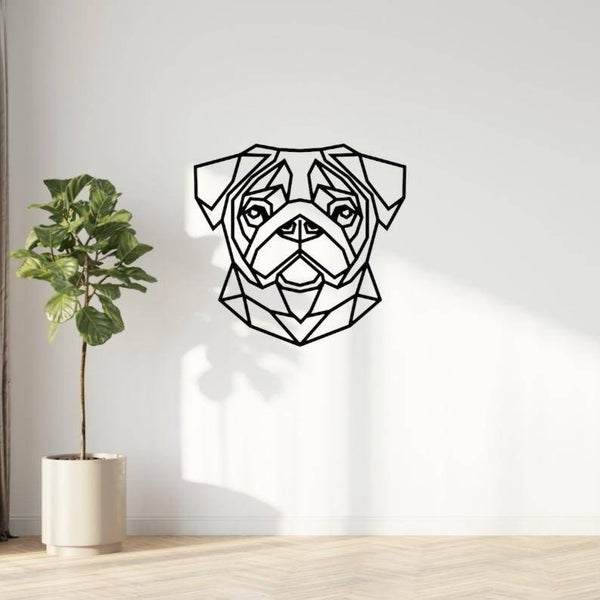 Mopshond geometrisch