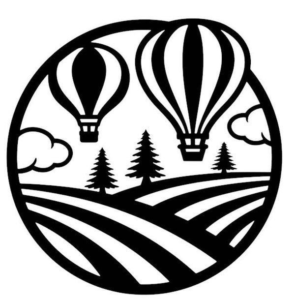 Luchtballonnen rond