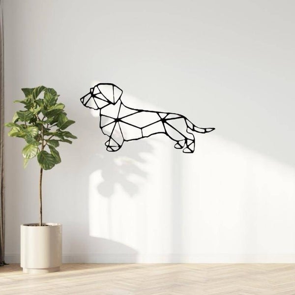 Teckel ruwharig geometrisch