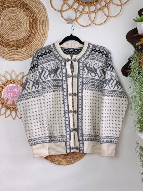 Vintage Dale of Norway woolen cardigan - size M/L