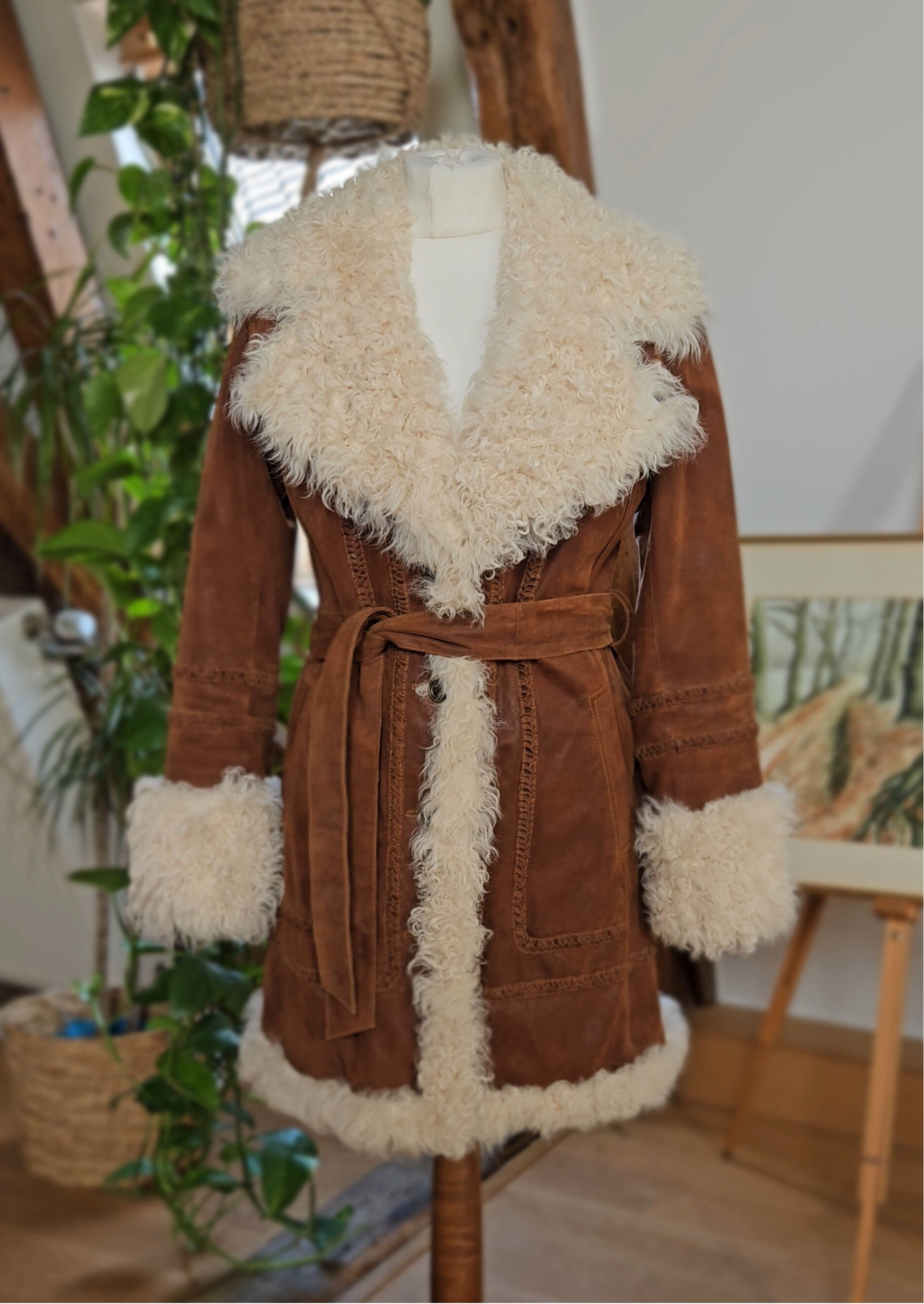 Vintage Penny Lane shearling coat - size M
