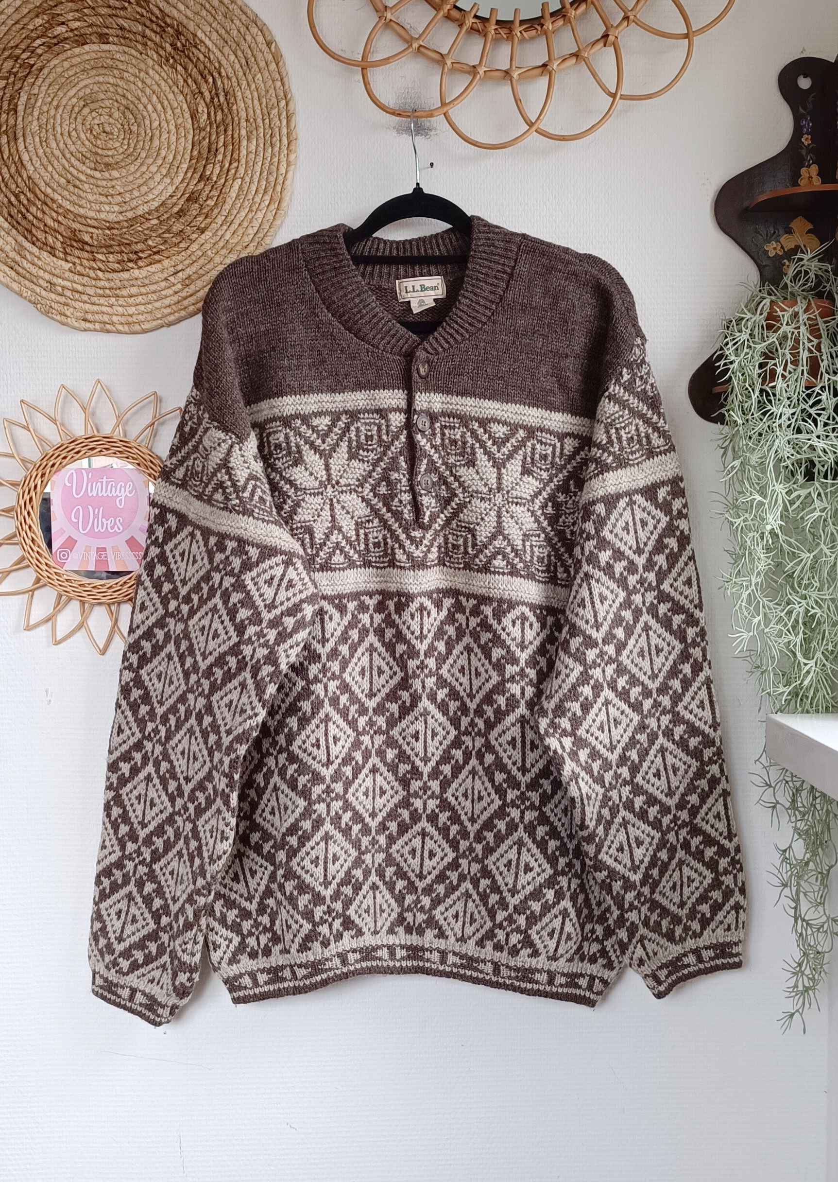 Vintage woolen sweater - size XL/XXL