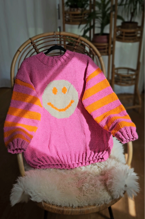 Smile For Me - Handknitted woolen sweater Nepal - one size