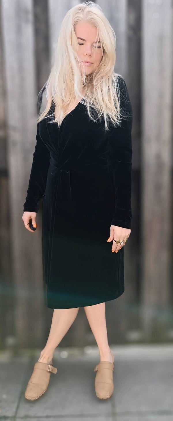 Vintage BIBA velvet dress - size L