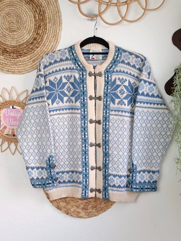 Vintage woolen cardigan Voss - size M