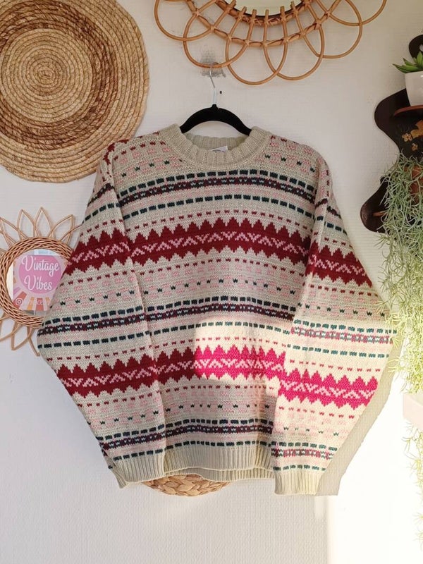 Vintage woolen sweater - size L/XL