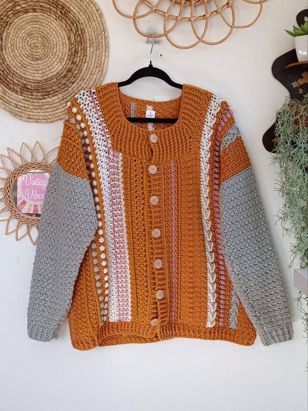 Handmade crochet cardigan - one size