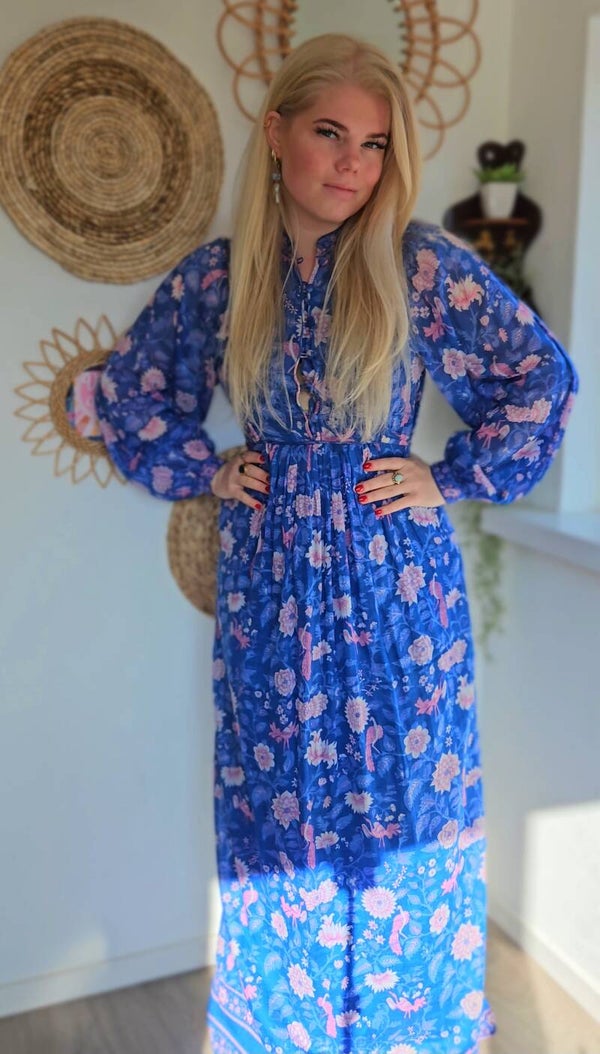 Vintage 1970s Rita Kumar indian cotton gauze dress - size S