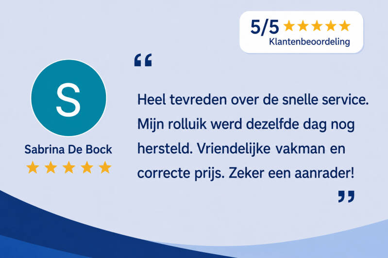 Ervaringen met de firma Neyrinck - 5sterren reviews voor Firma Neyrinck uit Wervik