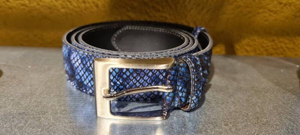 riem blauw kroko